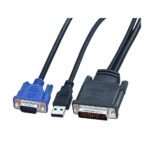 DVI M1-DA 30 5 pin to VGA Dual link USB Projector cable 1.7m