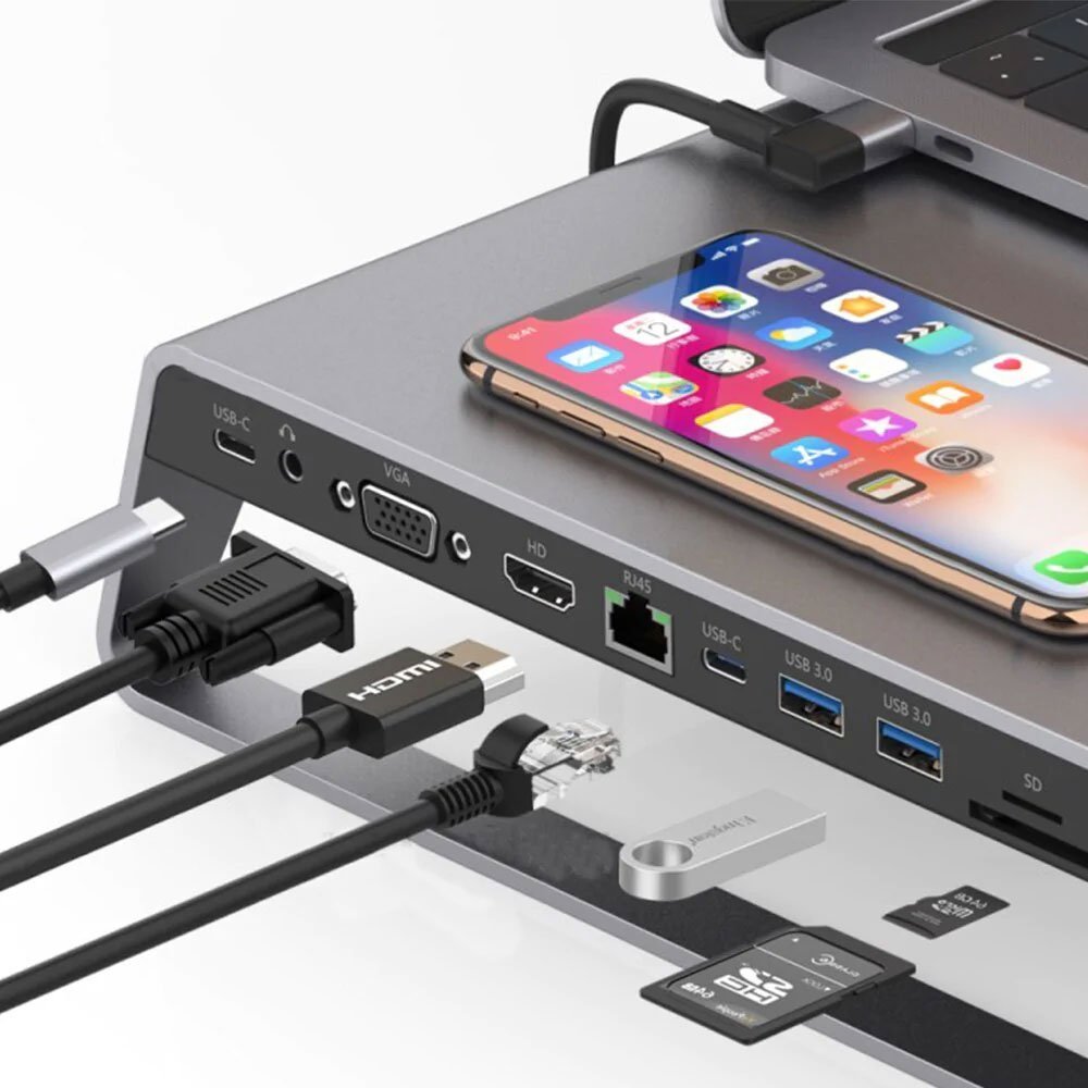Type-C-dock-station.jpg Type-C Multi Function Dock Station - Image 1