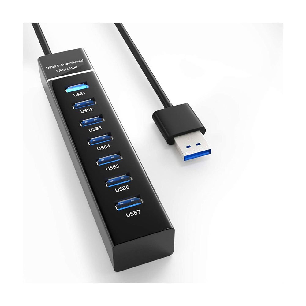 USB-HUB-7-PORTS-1.jpg USB Hub 3.0,7-Port USB Data Hub - Image 1