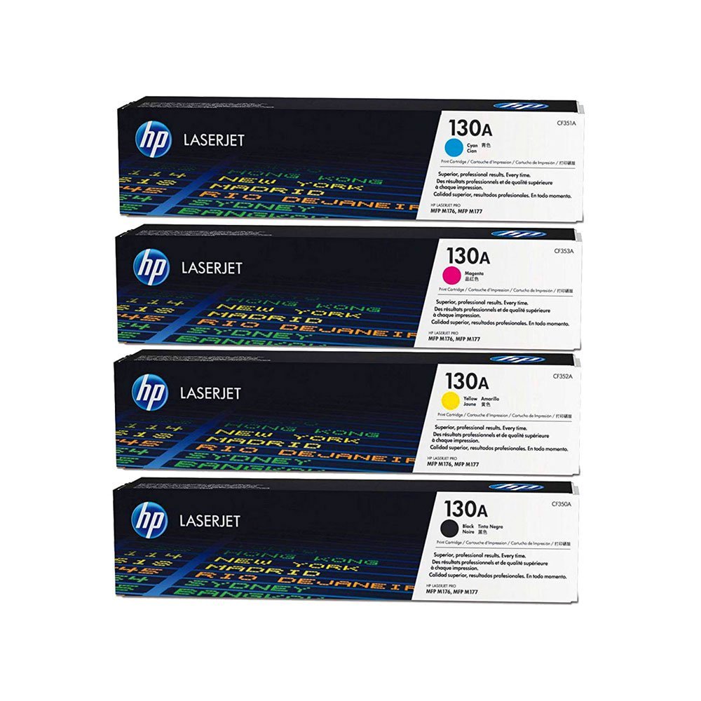 hp-130A-SET.jpg Original HP 130A Yellow Toner Cartridge - Image 1