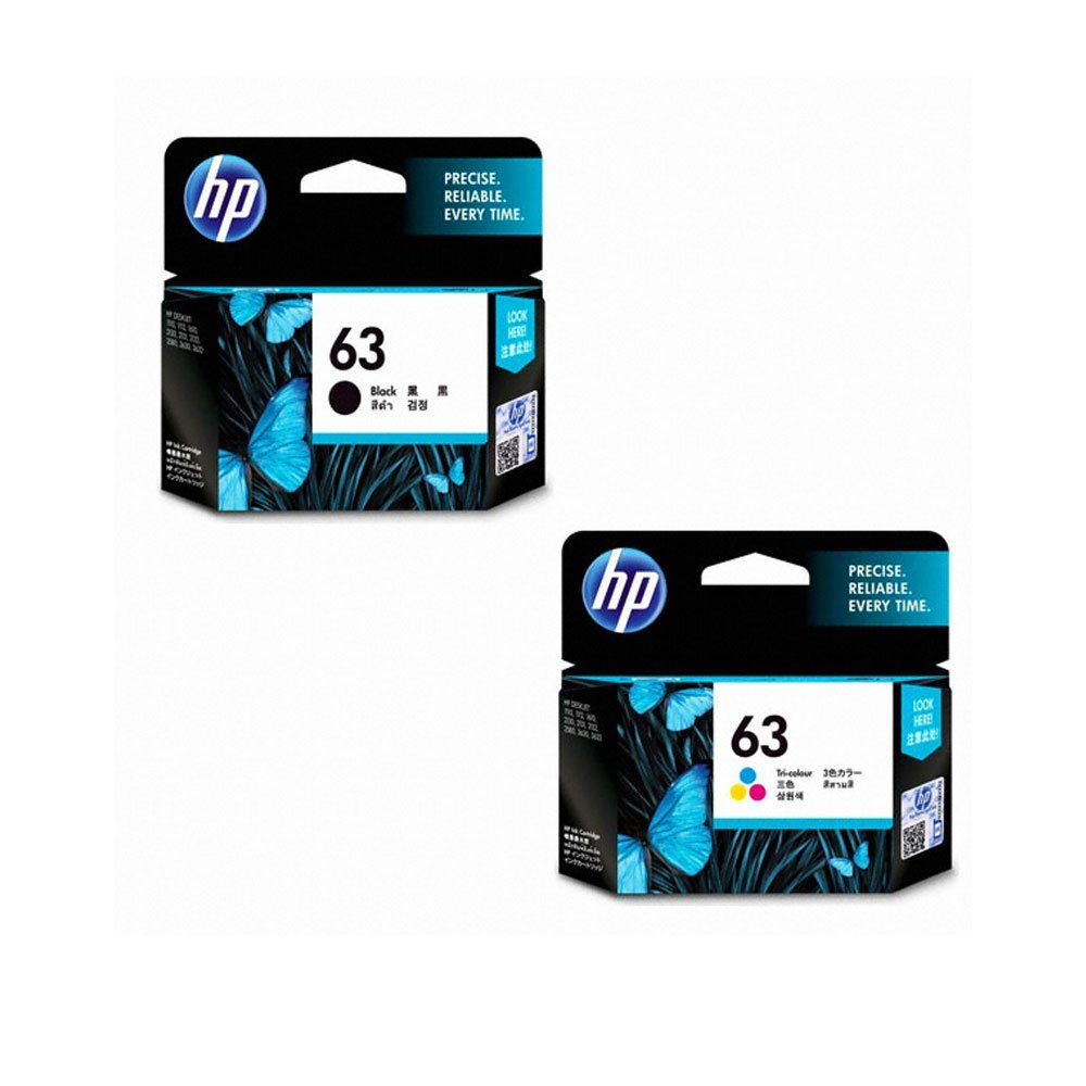 hp-63-set.jpg Original HP 63 Tri-color Ink Cartridge - Image 1