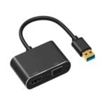 USB 3.0 to HDMI VGA Adapter Dual Output